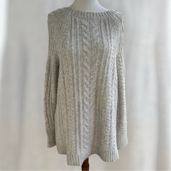 Soft  Surroundings Ivory Knit Wool Sweater SZ M - Picture 1 of 15